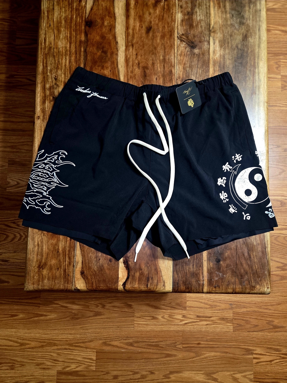 Darc Sport/Bruce Lee "Dont Think, Feel" Collab Black Compression Shorts. XL
